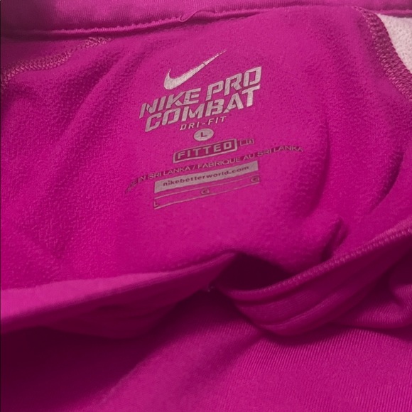 Nike Women's Pink and Black Short Sleeve Tee - Picture 4 of 5